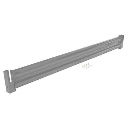 Vestil Drop-In Style Guard Rail 10 Ft Gray Semi Gloss GR-F2R-DI-10-GYSG